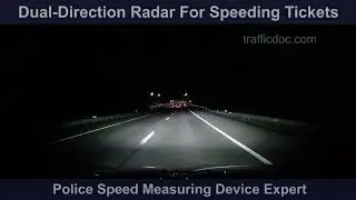 Dual Direction Police Radar for Speeding Tickets
