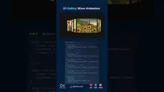 3D Gallery Wave Animation using 