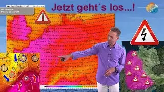 Jetzt geht&acute;s (die Hitze(welle)) los! Aktuelle Hitze-, Gewitter- & Wettervorhersage 18.-24.07. 40&deg;!