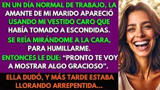 La Amante de Mi Marido Tuvo La Audacia de Ir Al Trabajo Usando Mi Vestido Caro y Mi Reacción