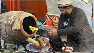 HUGE QUANTITY OF MAKING SIRI PAYE - PESHAWAR BEST STREET FOOD BEEF PAYE | AUTHENTIC PAYA RECIPE