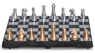 Travel Magnetic Chess Mini-Set (6.3 Inches) - Compact Folding Board Game