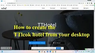 How to create the TTlock hotel from desktop