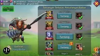 STAGE 3 Limited challenge|Barbaric Journey ~ Lords Mobile