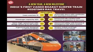INDIA'S FIRST VANDE BHARAT SLEEPER TRAIN AT JALPAIGURI ROAD STATION