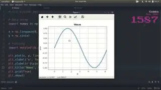 Plotting sine function Python