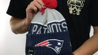 Patriots '2015 STADIUM' Navy-Grey Knit Beanie Hat by New Era