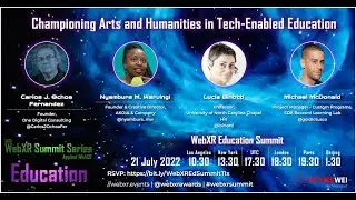 WEBXR Education Summit 2022. Arts & Humanities Resume.