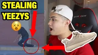 STEALING YEEZYS FROM PEOPLE (My Reaction)