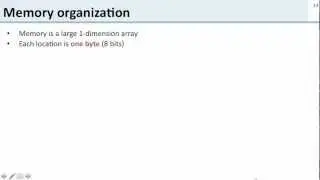 ISA 1.3 Registers and memory: MIPS Memory Organization