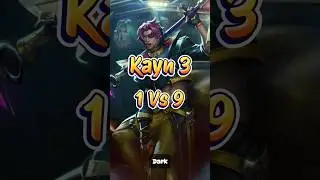 M&aacute;y Gặt Kayn 1 VS 9 - Kayn 3 VS Qiyana 3 - ĐTCL T&aacute;i Hiện M&ugrave;a 10 #tft #dtcl #shorts #dark