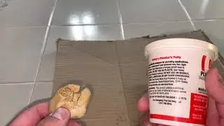 How to restore plumbers putty