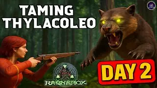 Taming a TOXIC THYLA on Day 2 &ndash; ARK Ragnarok Survival!