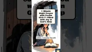 1 Minute Night Prayer with Psalm 63:6&ndash;7 | Filled with Joy in God&rsquo;s Help #prayer