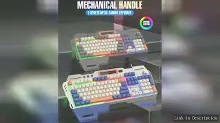 Gaming Keyboard Mouse Kit 100% Layout Spanish Russian Arabic Keyboard RGB Light Gamer Volume Knob US