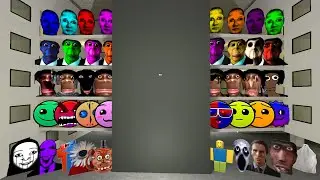 Selene Family, Obunga, Juandale Pringle, Lobotomy Dash, Nicos Nextbots in Liminal Hotel! Garry's Mod