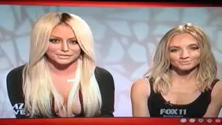 DUMBLONDE (Shannon Bex & Aubrey O'Day)  interview on TMZ 9.25.15