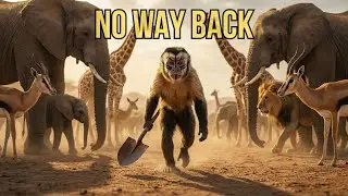 Monkey Turns Desert Into Oasis, Then Fights Back! 🌱🍉 Brave Animal Army Saves Nature | Cat Family