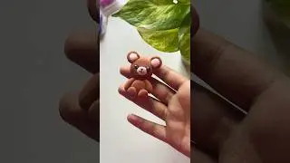 Diy teddy with clay 🧸 #clayart #shorts #teddy #claycraft #craftideas #craft #cute #clay #superclay