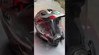 agv ax8 dual evo and Sena 10c Evo motoblog setup