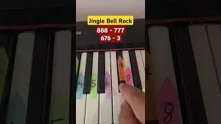 Jingle Bell Rock &ndash; Easy Piano Tutorial 🎹 #shorts #piano #pianotutorial