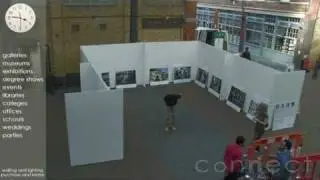Exhibition Walls / Display Boards for Artwork | Connect Exhibitions