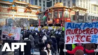 &laquo;ICE вон!&raquo;: Разъяренные протестующие осуждают насилие со стороны федеральных властей США в столиц...