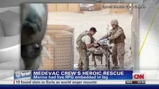 Heroic nurse removes RPG from marine's leg