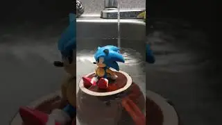 Sonic Stuck In The Sink | Sonic Stop Motion