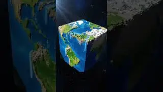If Earth Was a Cube&hellip; This Would Happen 😱 #minecraft #minecraftanimation #minecraftlovers