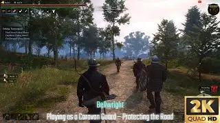 Bellwright | Playing as a Caravan Guard - Protecting the Road