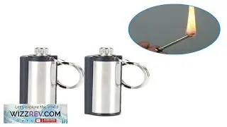 2PCS Permanent Match Keychain Emergency Lighter Waterproof Flint Fire Survival eBay