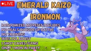 🔴LIVE - EMERALD KAIZO IRONMON - &uarr;▲HARDEST POKEMON CHALLENGE / HIGH SPA KINGDRA GYM 8▲&uarr;