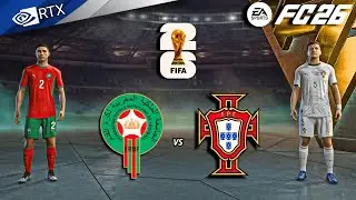 FC 26 - Morocco vs Portugal Ft. Ronaldo, Brahim | FIFA World Cup 2026 Full Match | PC&trade; [4K60]