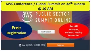 AWS Summit 2020 Free Registration | AWS Cloud Computing Conference | No Fee to Attend