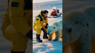 Brave Man Rescues Injured Polar Bear &ndash; A Heartwarming Wildlife Rescue!