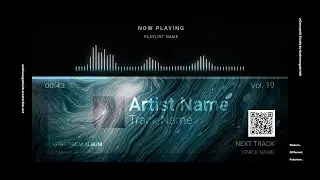 Audio Spectrum / Music Visualizer Concept S19 (White Hole)-FREE After Effects Template Download