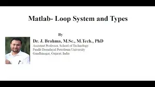 Part-I Matlab  Loop System - Types