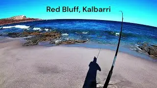 Beach Fishing at Red Bluff, Kalbarri.