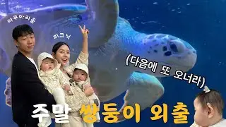 10개월 쌍둥이 아기와 아쿠아리움 도전기