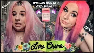 TESTING LIMECRIME UNICORN HAIR DYE! &ldquo;BUBBLEGUM ROSE&rdquo;
