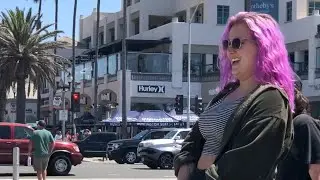 She Laughs at the Open-Air Preacher!