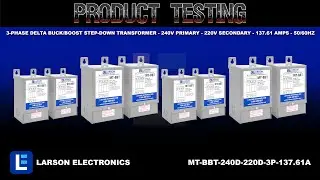 3-Phase Delta Buck/Boost Step-Down Transformer - 240V Primary - 220V Secondary - 137.61 Amps