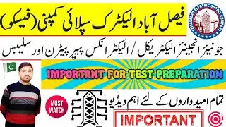 🎁FESCO JR. ENGINEER ELECTRICAL/ELECTRONICS PAPER PATTERN & SYLLABUS 𝟐𝟎𝟐𝟒 🥇🅵🅴🆂🅲🅾 🅹🅴-🅴🅴 🅿🆁🅴🅿🅰🆁🅰🆁🆃🅸🅾🅽