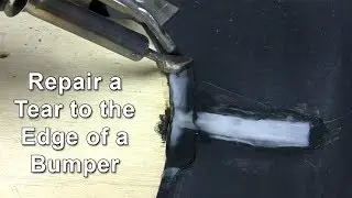 Repair a Tear to the Edge of a Bumper Cover with a Nitrogen Plastic Welder