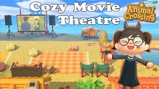 I Built a Cozy Outdoor Movie Theatre at the Back of my Towncore Island | Animal Crossing