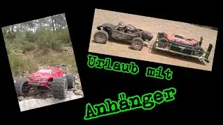 mit mini E-Revo, Dune Figther, AB1 & Anhänger im Urlaub in Süd-Frankreich
