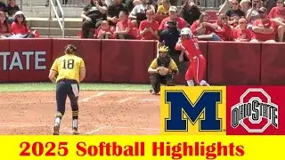 Michigan vs #24 Ohio State Softball Game Highlights 4 20 2025