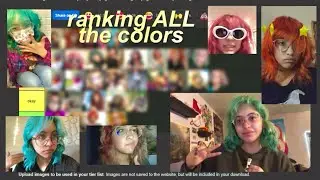 tier ranking all the hair colors i’ve had!! (it’s a lot…)