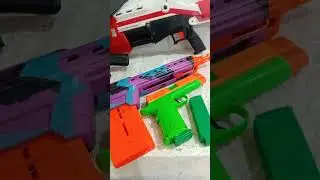 Arsenal de pistolas nerf y m&aacute;s#fakeguns#